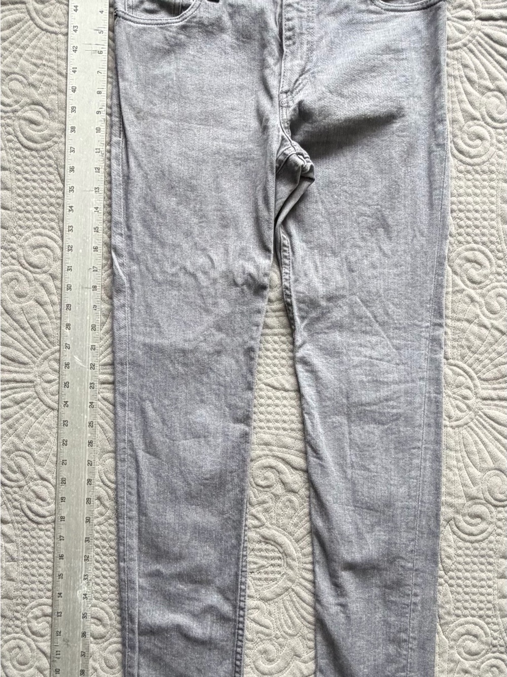 Levi’s 510 Super Skinny Gray Jeans Men’s 33x32 Stretch Denim Red Tab W33 L32